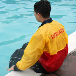 Lifeguard on poolside