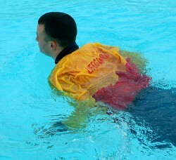 drownproofing inhale