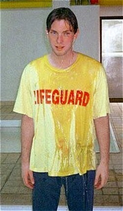 lifeguard in shower