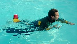 Swim in lifevest