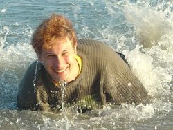 sea swimming in clothes